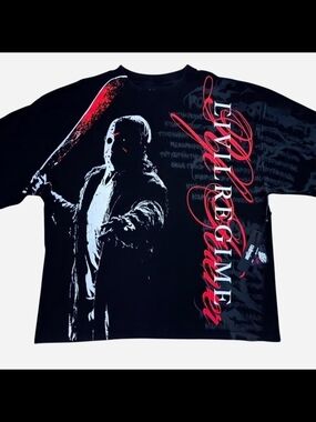 Civil Regime x Jason Friday the 13th Oversized Black Tee